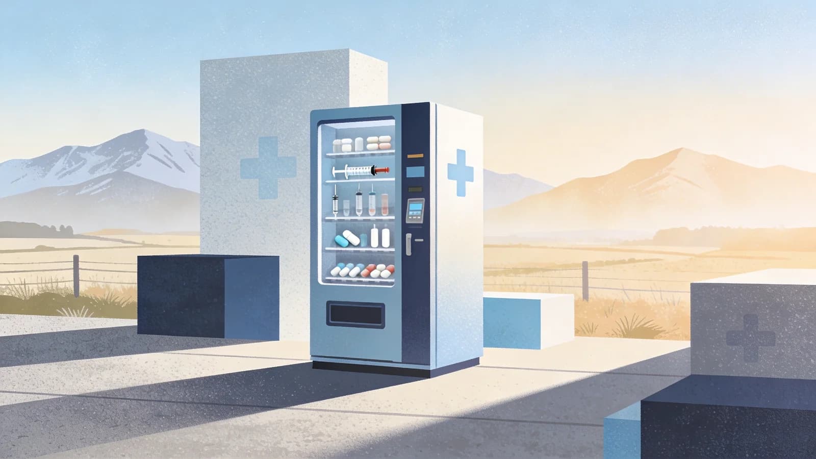 Smart public health vending machine providing free naloxone and health supplies in rural Pennsylvania community