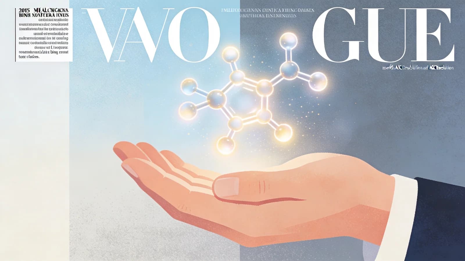 Medical research laboratory with molecular structures representing fentanyl overdose treatment…